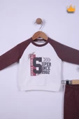 Babyhola 6-24 Ay Never Give Up Erkek Bebek Çocuk Eşofman 12037 - 4