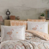 Hobby Diana Kahve - Poplin Çift Kişilik Nevresim Takımı thumbnail 2