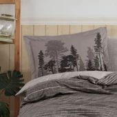 Hobby Tully Kahve - Poplin Studio Tek Kişilik Nevresim Takımı thumbnail 2