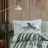 Hobby Cascade Yeşil - Poplin Studio Tek Kişilik Nevresim Takımı - 2