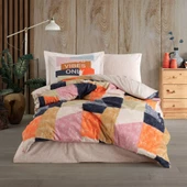 Hobby Bermuda Oranj - Poplin Studio Tek Kişilik Nevresim Takımı - 1