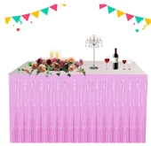 Mat Pembe Renk Masa Püskülü 270x 75 cm thumbnail 2
