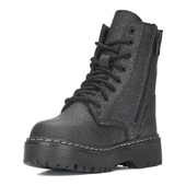 Albishoes Kız Çocuk Fermuarlı Suya Dayanıklı Kışlık Soğuk Geçirmez Postal Bot Bağcıklı Çocuk Bot - 2