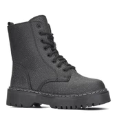 Albishoes Kız Çocuk Fermuarlı Suya Dayanıklı Kışlık Soğuk Geçirmez Postal Bot Bağcıklı Çocuk Bot - 1