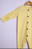 Babyhola %100 Pamuk Önden Düğmeli İnterlok Tulum Bere Takım 351 - 5