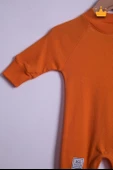 Babyhola %100 Pamuk Yaka Düğmeli İnterlok Reglan Kol Tulum Bere Takım 583 - 5
