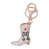 Kristal Taşlı Kadın Çizme Anahtarlık Beyaz No.3 thumbnail 1
