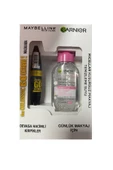 MAYBELLİNE MASKARA GO SİYAH+GARNİER MAKYAJ TEMİZLEME SUYU 100ML - 1