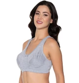 6 Adet Gümüş Bayan Penye Yarım Atlet Body Sütyen 3049 - 4