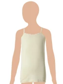 12 Adet Gümüş Kız Çocuk Jakarlı İp Askılı Atlet Karışık Renk 3086 thumbnail 6