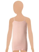 12 Adet Gümüş Kız Çocuk Jakarlı İp Askılı Atlet Karışık Renk 3086 thumbnail 4