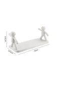 2 li Banyo Mutfak Organizer Şampuan Kozmetik Baharat Kavanoz Düzenleyici Yapışkanlı Raf Çöp Adam - 6