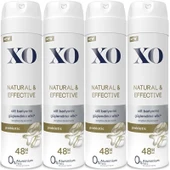 XO Deodorant 150ML Women-Kadın Natural & Effective (4 Lü Set) thumbnail 1