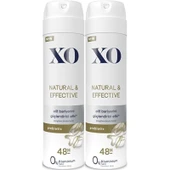 XO Deodorant 150ML Women-Kadın Natural & Effective (2 Li Set) - 1
