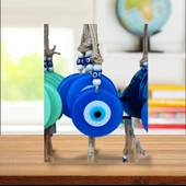 FÜZYON CAM NAZAR BONCUĞU YUVARLAK 14,5 CM - 1