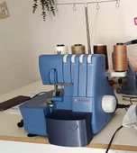 Singer Overlok Makinesi S0235 - S0230 Için Çöp Kutusu Atık Fire Kabı Mavi - 2