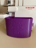 Singer Overlok Çöp Kutusu Fire Kabı XL Kişiye Özel Mor 14SH654 14SH754 14HD854 HD0405S S010L - 2