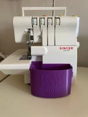 Singer Overlok Çöp Kutusu Fire Kabı XL Kişiye Özel Mor 14SH654 14SH754 14HD854 HD0405S S010L - 1