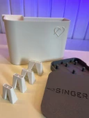 Büyük Dikiş Seti-Singer overlok çöp kutusu-Singer masura kutusu-Biye seti - 5