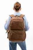 Kadın Sırt Çantası Hafif Kumaş Çok Cepli Kabin Boy Seyahat Çantası 43*30 Cm Unisex Okul Çantası - 8