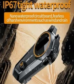 Blic Motosiklet intercom 1500mAh RGB ışıklı su geçirmez - 5