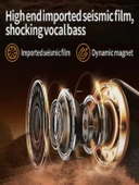 Blic Motosiklet intercom 1500mAh RGB ışıklı su geçirmez - 6