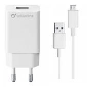 Cellularline Micro USB Seyahat Şarjı 10W (Kablo+Adaptör) - 1