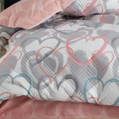 Hobby Diana Gri Tek kişilik Kapitone Nevresim Takımı thumbnail 3