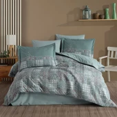 Hobby Lucia Yeşil - Tek Kişilik Poplin Kapitone Nevresim Takımı - 1