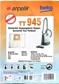 Arçelik & Beko Süpürge Torbası  TT 945 5li - 2