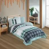 Hobby Suelita Yeşil - Poplin Studio Nevresim Takımı - 2