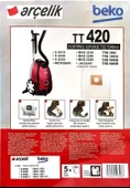 Arçelik & Beko Süpürge Torbası TT 420 5li - 2