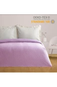 OGLO Çift Kişilik Yatak Örtüsü Lila 200 X 220 Cm - 1
