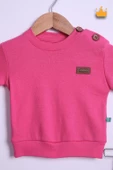 Babyhola %100 Pamuk Düğmeli Sweat Düğmeli Pantolon Takım 236312 - 6
