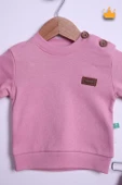Babyhola %100 Pamuk Düğmeli Sweat Düğmeli Pantolon Takım 236312 - 4