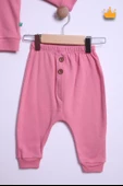 Babyhola %100 Pamuk Düğmeli Sweat Düğmeli Pantolon Takım 236311 - 10