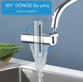 QASUL 360° Akrobat 4 Farklı Modlu Su Tasarruflu Fonksiyonel Krom Akrobat Musluk Batarya Başlığı - 2
