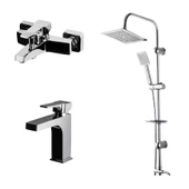 Newarc Aqua Lavabo,Banyo Bataryası, Sky Duş Ünitesi Set - 1