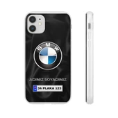 iPhone 11 İçin Kişiye Özel BMW Logolu ve İsim Yazılı Premium Telefon Kılıfı - 2