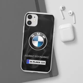 iPhone 11 İçin Kişiye Özel BMW Logolu ve İsim Yazılı Premium Telefon Kılıfı - 1