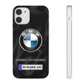 iPhone 12 Mini İçin Kişiye Özel BMW Logolu ve İsim Yazılı Premium Telefon Kılıfı - 2