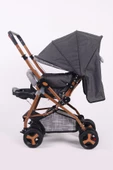 Jusso Dido Comfort Line Çift Yönlü Bebek Arabası Gri-Gold - 3