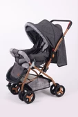 Jusso Dido Comfort Line Çift Yönlü Bebek Arabası Gri-Gold - 1