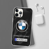 iPhone 12 Pro Max İçin Kişiye Özel BMW Logolu ve İsim Yazılı Premium Telefon Kılıfı - 1