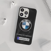iPhone 13 Pro İçin Kişiye Özel BMW Logolu ve İsim Yazılı Premium Telefon Kılıfı - 1