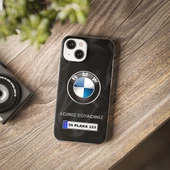 iPhone 14 İçin Kişiye Özel BMW Logolu ve İsim Yazılı Premium Telefon Kılıfı - 2