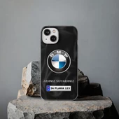 iPhone 14 İçin Kişiye Özel BMW Logolu ve İsim Yazılı Premium Telefon Kılıfı - 1