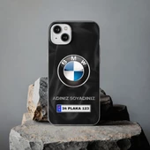 iPhone 14 Plus İçin Kişiye Özel BMW Logolu ve İsim Yazılı Premium Telefon Kılıfı - 1