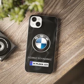 iPhone 14 Plus İçin Kişiye Özel BMW Logolu ve İsim Yazılı Premium Telefon Kılıfı - 2