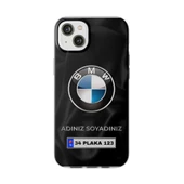 iPhone 14 Plus İçin Kişiye Özel BMW Logolu ve İsim Yazılı Premium Telefon Kılıfı - 3